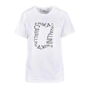 Erika Cavallini Vit T-shirt för kvinnor White, Dam