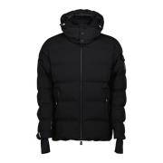 Moncler Svart Nylon Vinterjacka Black, Herr