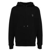 Maison Kitsuné Räv Huvud Patch Komfort Hoodie Black, Herr