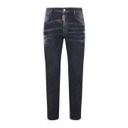 Dsquared2 Klassiska Denim Jeans för vardagsbruk Black, Herr