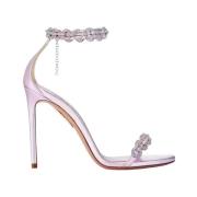 Aquazzura Lila Stilettsandaler Love Link Pink, Dam