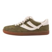 Vince Läder Sneaker i färn grön/mjölk Green, Dam