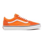 Vans Klassiska Skateboard Sneakers Orange, Dam