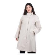 Edwin A-Linje Trench Coat i Krita Beige, Dam