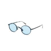 Moscot Moyel SUN Navy Celebrity Blue Sunglasses Blue, Unisex