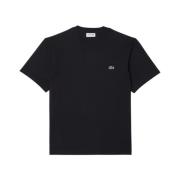 Lacoste Casual Tee Skjorta i Olika Färger Black, Herr