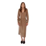 Designers Remix Carmen Wrap Kjol Klänning Brown, Dam