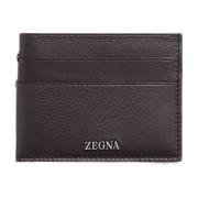 Ermenegildo Zegna Brun Plånbok med Soft-Touch Design Brown, Unisex