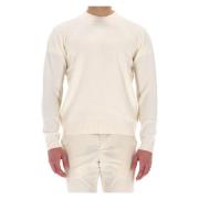 Herno Kashmir Rundhals Tröja Mocka Patches Beige, Herr