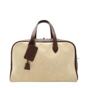 Hermès Vintage Pre-owned Canvas handvskor Beige, Dam