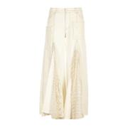 Free People Vita Wide Leg Byxor Great Escape White, Dam