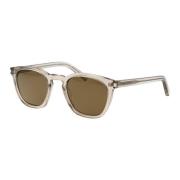 Saint Laurent Retrostil Solglasögon SL 28 Brown, Unisex