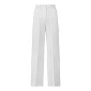 Pinko Wide Trousers White, Dam