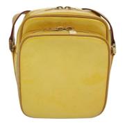 Louis Vuitton Vintage Pre-owned Laeder axelremsvskor Yellow, Dam