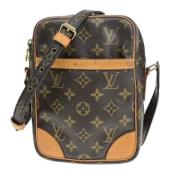 Louis Vuitton Vintage Pre-owned Canvas axelremsvskor Brown, Dam