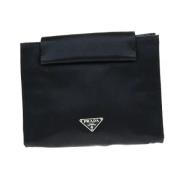 Prada Vintage Pre-owned Tyg kuvertvskor Black, Dam