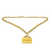 Chanel Vintage Pre-owned Guld chanel-smycken Yellow, Dam