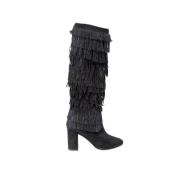 Aquazzura Pre-owned Pre-owned Linne stvlar Black, Dam