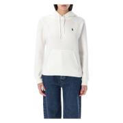 Ralph Lauren Klassisk Pony Hoodie White, Dam