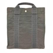 Hermès Vintage Pre-owned Canvas ryggsckar Gray, Dam