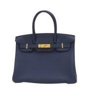 Hermès Vintage Pre-owned Laeder handvskor Blue, Dam