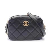 Chanel Vintage Pre-owned Laeder axelremsvskor Black, Dam