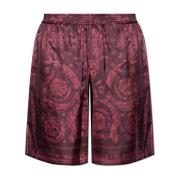 Versace Silk shorts Red, Herr