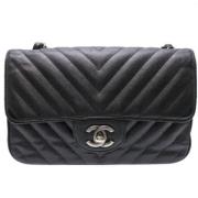 Chanel Vintage Pre-owned Laeder chanel-vskor Black, Dam