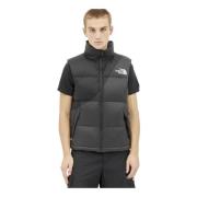 The North Face Broderad dunväst med dragkedjefickor Black, Herr