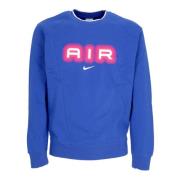 Nike Air Fleece Crewneck Sweatshirt Game Blue, Herr