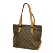 Louis Vuitton Vintage Pre-owned Tyg axelremsvskor Brown, Dam