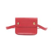 Hermès Vintage Pre-owned Laeder crossbodyvskor Red, Dam