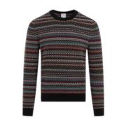 Paul Smith Randig Intarsia Stickad Tröja Multicolor, Herr