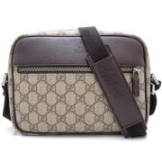 Gucci Vintage Pre-owned Canvas crossbodyvskor Beige, Dam