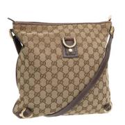 Gucci Vintage Pre-owned Canvas gucci-vskor Beige, Dam