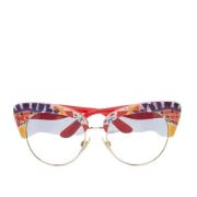 Dolce & Gabbana Pre-owned Pre-owned Acetat solglasgon Multicolor, Dam