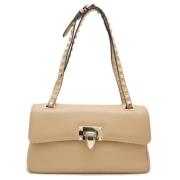 Valentino Vintage Pre-owned Laeder axelremsvskor Beige, Dam