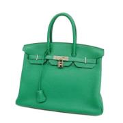 Hermès Vintage Pre-owned Laeder handvskor Green, Dam