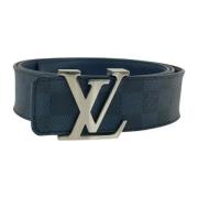 Louis Vuitton Vintage Pre-owned Laeder skrp Blue, Herr