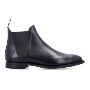 Crockett & Jones Svarta Chelsea Stövlar Eleganta Stiliga Skor Black, H...