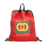 Gucci Vintage Pre-owned Laeder axelremsvskor Red, Dam