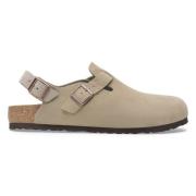 Birkenstock Tokio Taupe Mocka Läder Sandaler Gray, Herr