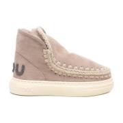 Mou Glitter logo camel sneakers Beige, Dam