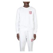 Autry Vit Iconic Printed Sweatshirt White, Herr