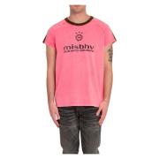 Misbhv Tvättad Rosa Tee för Hools Pink, Herr