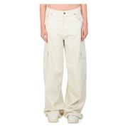 Haikure Twill Cargo Byxor i Bethany Stil White, Dam