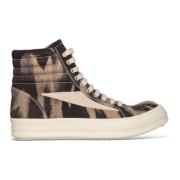 Rick Owens Retro High Sun Sneakers Beige, Dam