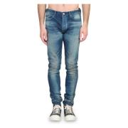 John Elliott Slim Jeans i Flathead Stil Blue, Herr