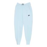 Nike Tech Fleece Mid-Rise Jogger Byxor Blue, Dam