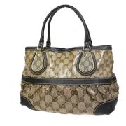 Gucci Vintage Pre-owned Canvas gucci-vskor Brown, Dam